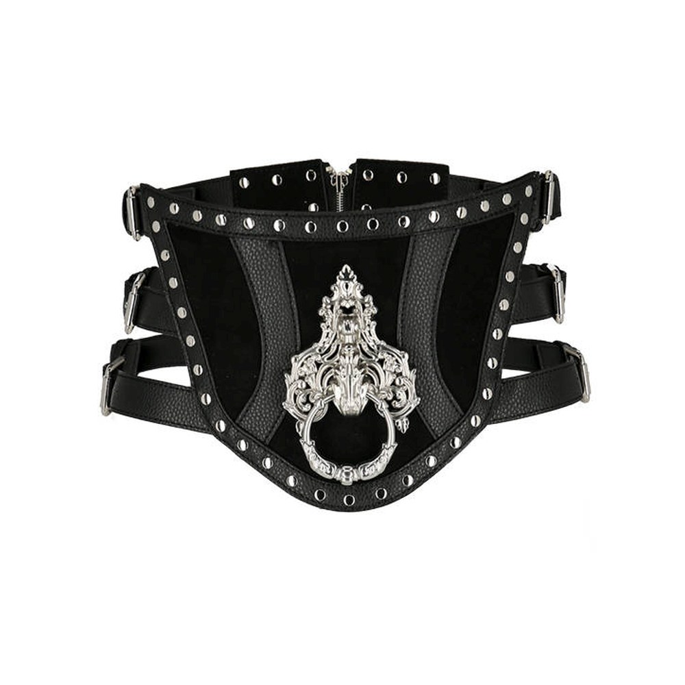 Restyle - Antique Knocker Taillengürtel - Schwarz
